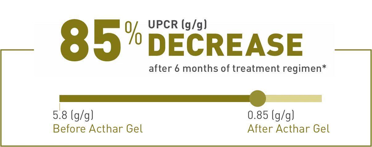 Madan FSGS case study results: 85% UPCR decrease after 6 months